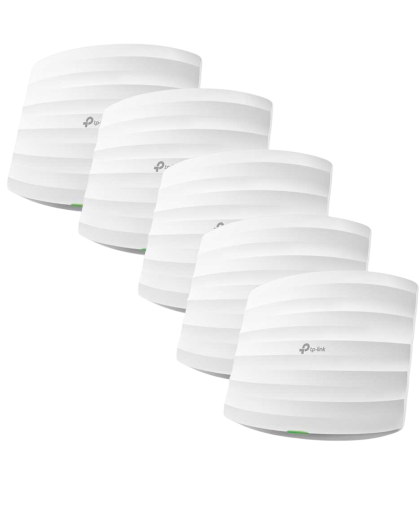 9 TP-Link Omada EAP245 (5-pack) / AC1750 Wave 2 Гигабитная двухдиапазонная потолочная точка доступа Wi-Fi