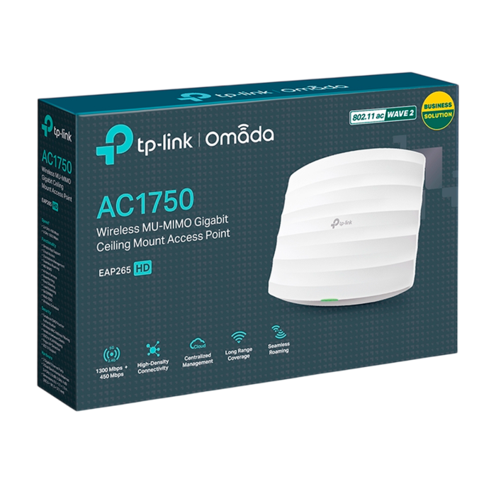 9 TP-Link Omada EAP265 HD / AC1750 Гигабитная двухдиапазонная потолочная точка доступа Wi-Fi