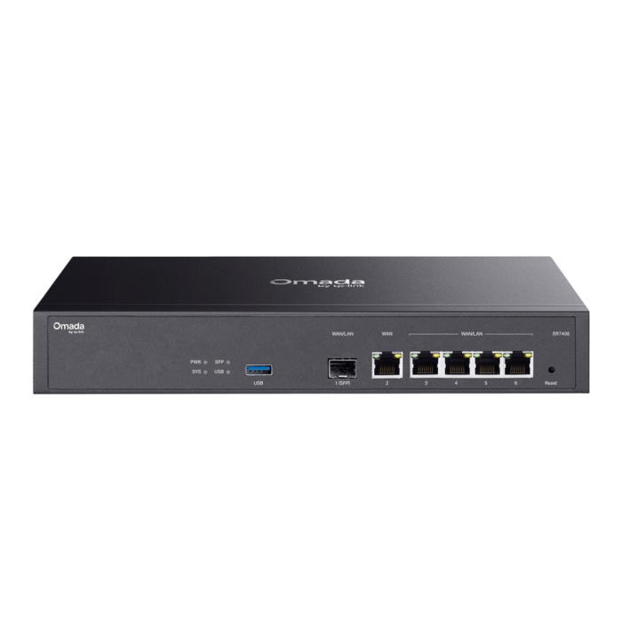TP-Link Omada ER7406 / Гигабитный VPN‑маршрутизатор настольный/монтируемый в стойку