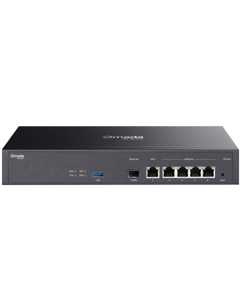 TP-Link Omada ER7406 / Гигабитный VPN‑маршрутизатор настольный/монтируемый в стойку