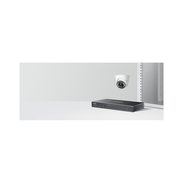 TP-Link Omada ES210GMP / Коммутатор 10-портовый гигабитный Easy Managed с 8 портами PoE+