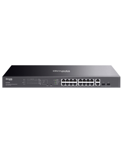 TP-Link Omada ES220GMP / Коммутатор 20-портовый гигабитный Easy Managed с 16 портами PoE+