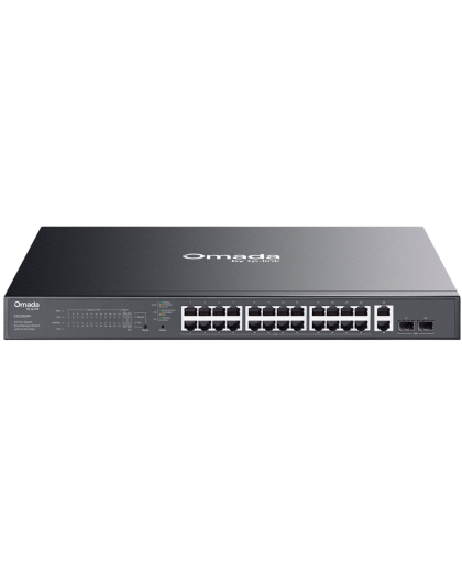 TP-Link Omada ES228GMP / Коммутатор 28-портовый гигабитный Easy Managed с 24 портами PoE+