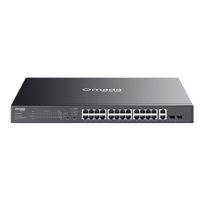 TP-Link Omada ES228GMP / Коммутатор 28-портовый гигабитный Easy Managed с 24 портами PoE+