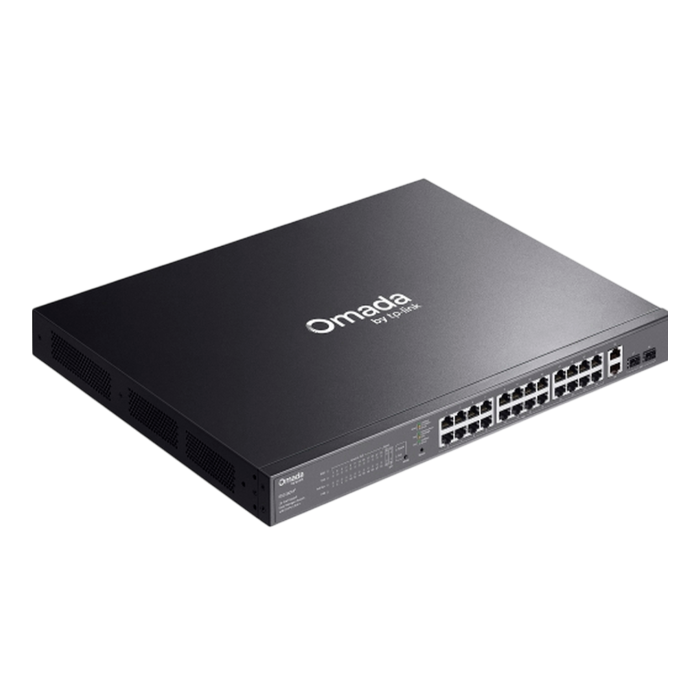 TP-Link Omada ES228GMP / Коммутатор 28-портовый гигабитный Easy Managed с 24 портами PoE+