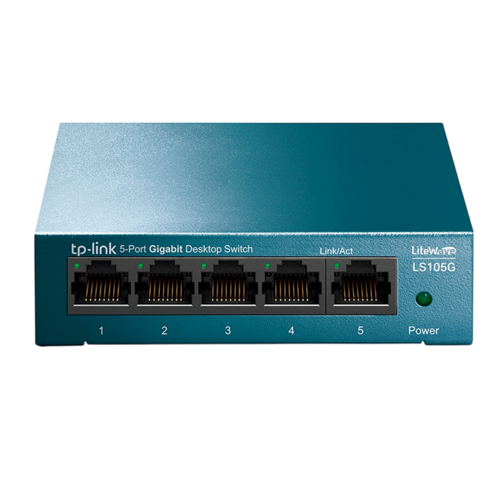 TP-Link LS105G / Коммутатор неуправляемыйс 5 портами 10/100/1000 Мбит/с