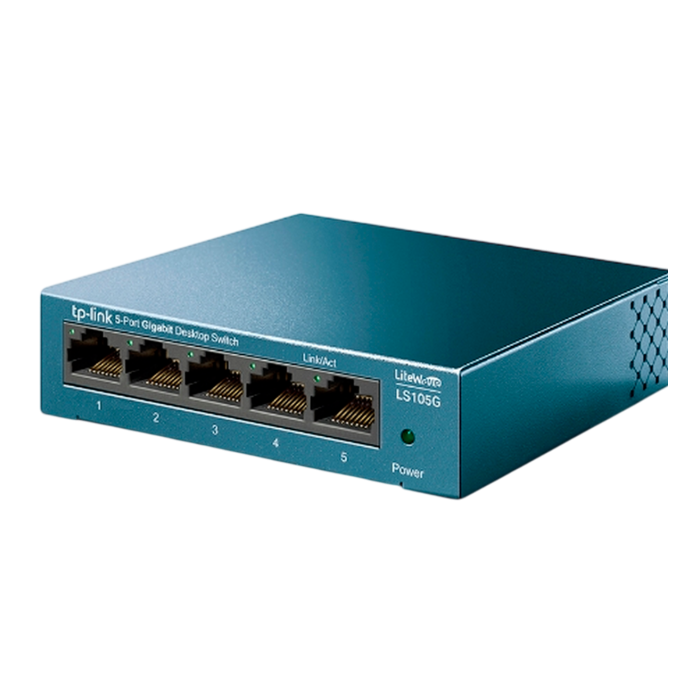 TP-Link LS105G / Коммутатор неуправляемыйс 5 портами 10/100/1000 Мбит/с