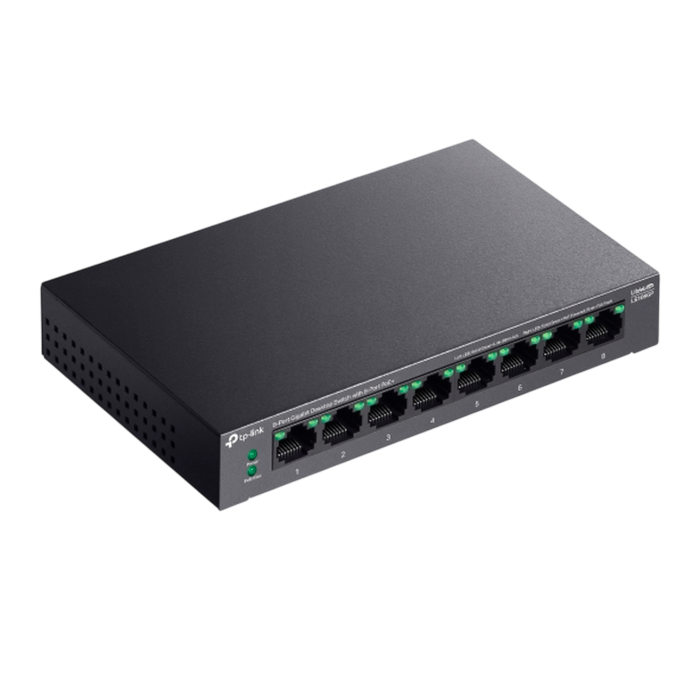 TP-Link LS108GP / Коммутатор неуправляемый гигабитный 8-портовый PoE (8 портов PoE+)