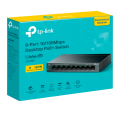 TP-Link LS109P / Коммутатор неуправляемый 9-портовый PoE (8 портов PoE+ 10/100 Мбит/с, 1 порт 10/100 Мбит/с без РоЕ)