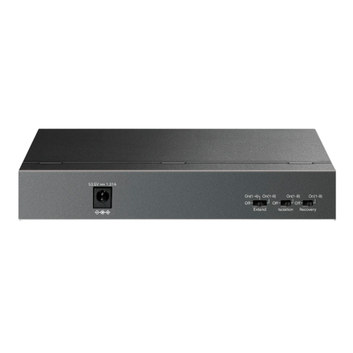 TP-Link LS109P / Коммутатор неуправляемый 9-портовый PoE (8 портов PoE+ 10/100 Мбит/с, 1 порт 10/100 Мбит/с без РоЕ)