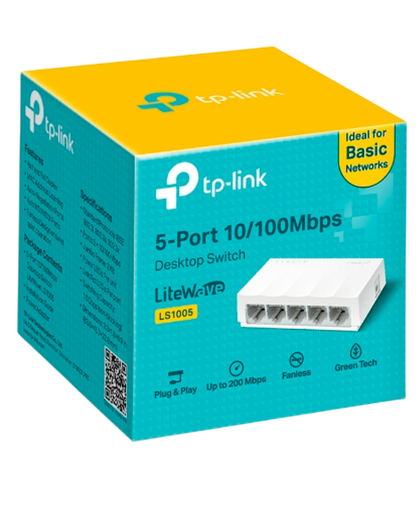 TP-Link LS1005 / Коммутатор неуправляемый 5-портовый 10/100 Мбит/с