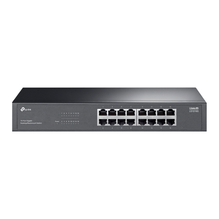 TP-Link LS1016G / Коммутатор 16-портовый гигабитный для настольного/стоечного монтажа