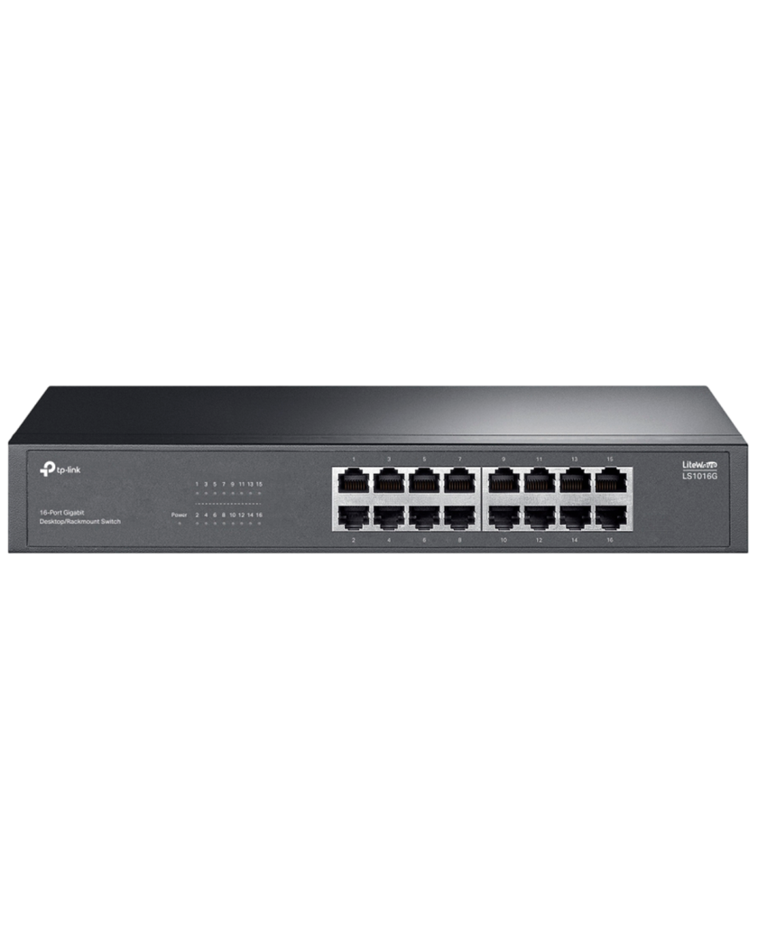 TP-Link LS1016G / Коммутатор 16-портовый гигабитный для настольного/стоечного монтажа