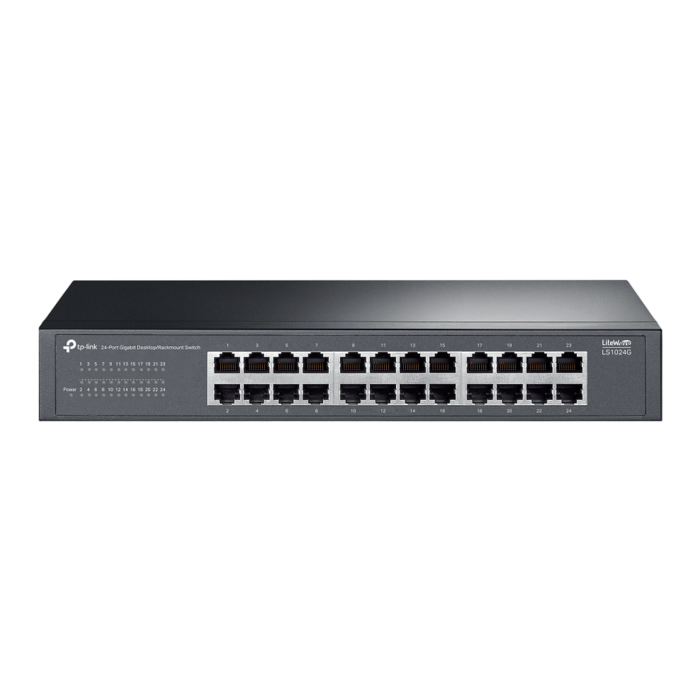 TP-Link LS1024G / Коммутатор неуправляемый 24-портовый гигабитный для настольного/стоечного монтажа