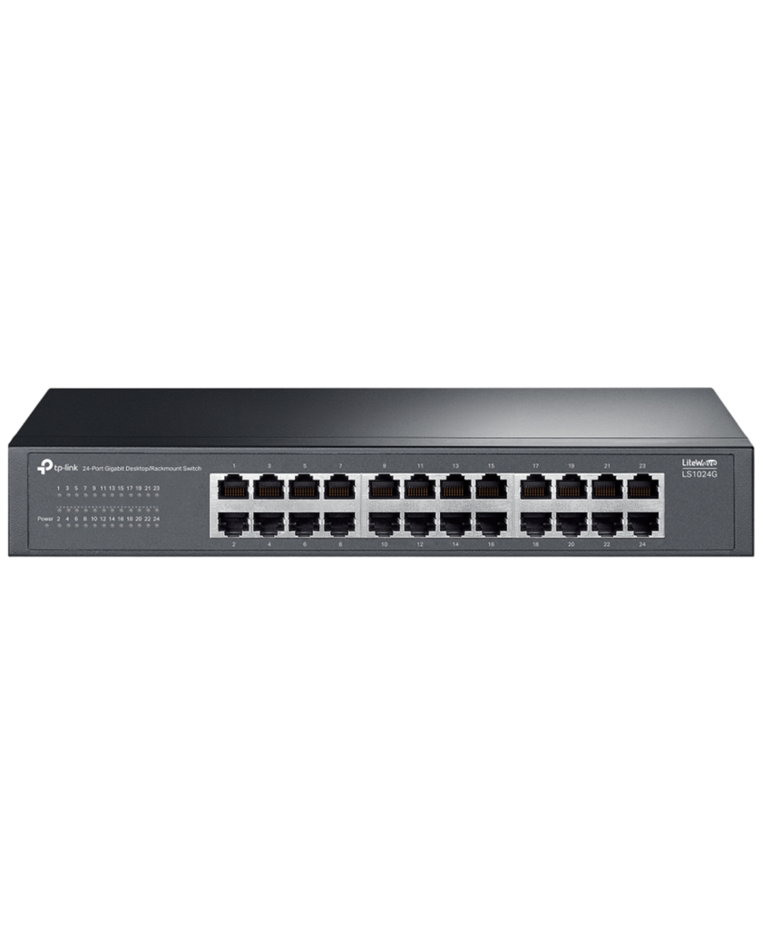 TP-Link LS1024G / Коммутатор неуправляемый 24-портовый гигабитный для настольного/стоечного монтажа
