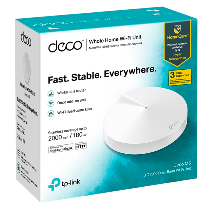 TP-Link Deco M5 (1-pack) / AC1300 Mesh-система Wi-Fi 5