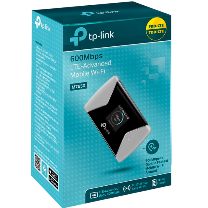 TP-Link M7650 / Мобильный Wi-Fi LTE Advanced со скоростью 600 Мбит/с