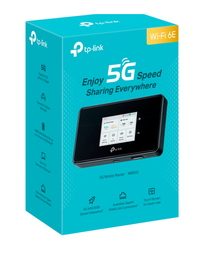 TP-Link M8550 / AXE3600 Беспроводной мобильный маршрутизатор 5G