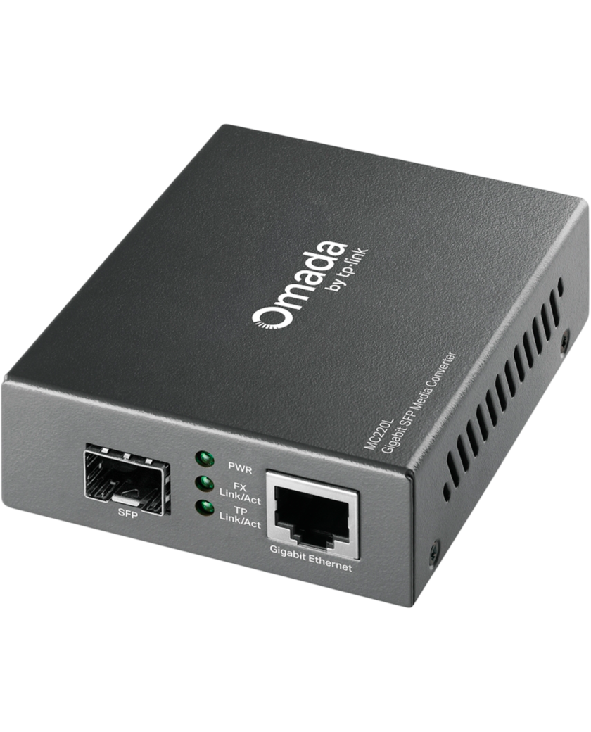 TP-Link Omada MC220L / Гигабитный медиаконвертер SFP