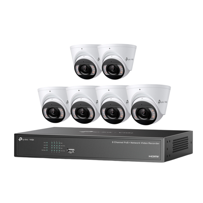 TP-Link VIGI NK8MP-T6425-2T / Комплект 4MP Full-Color турельная IPC & 8 канальный PoE+ NVR