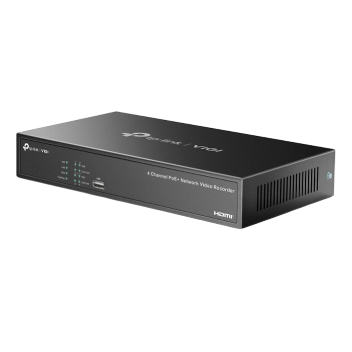 TP-Link VIGI NVR1004H-4P / 4-канальный сетевой видеорегистратор с поддержкой PoE+