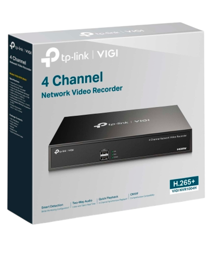 TP-Link VIGI NVR1004H / 4-канальный сетевой видеорегистратор