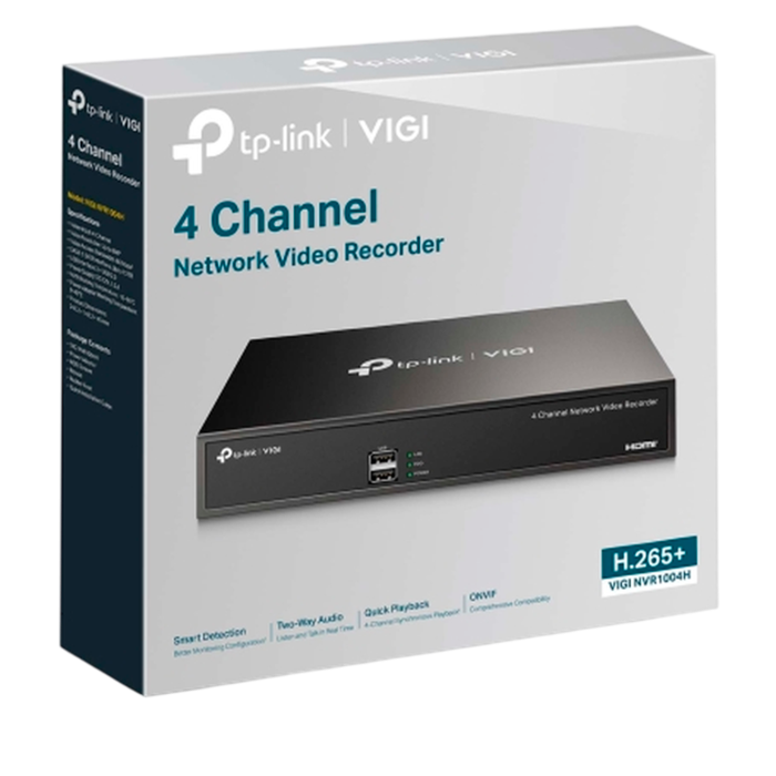 TP-Link VIGI NVR1004H / 4-канальный сетевой видеорегистратор