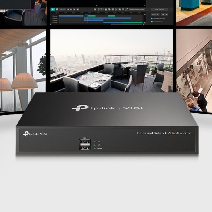 TP-Link VIGI NVR1008H-8P / 8-канальный сетевой видеорегистратор с поддержкой PoE+