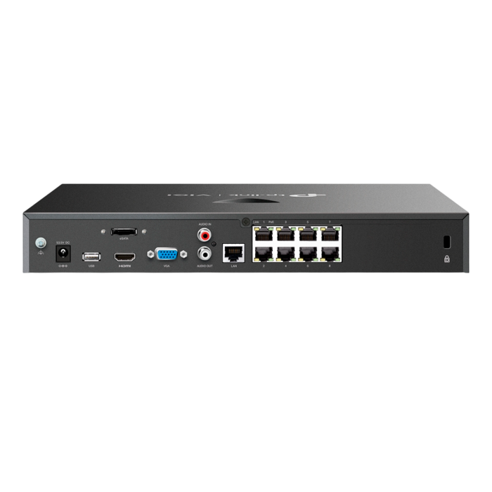 TP-Link VIGI NVR2008H-8MP-2TB / 8-канальный сетевой видеорегистратор с поддержкой PoE+