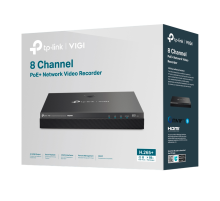 TP-Link VIGI NVR2008H-8MP / 8-канальный сетевой видеорегистратор с поддержкой PoE+