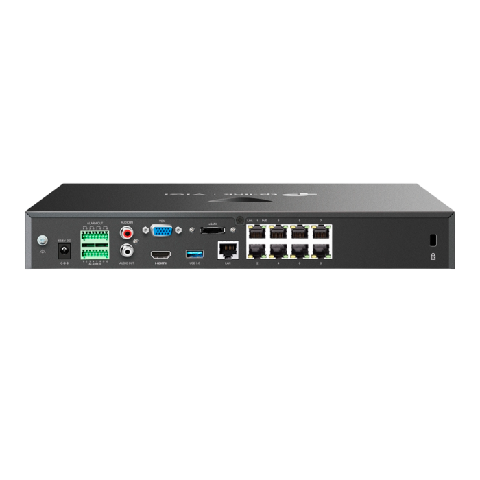 TP-Link VIGI NVR2008H-8MP / 8-канальный сетевой видеорегистратор с поддержкой PoE+