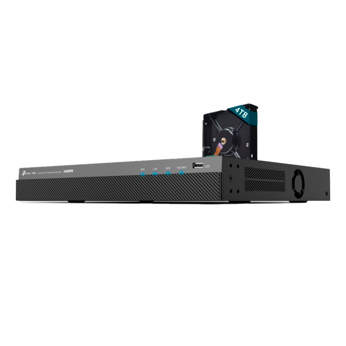 TP-Link VIGI NVR2016H-16MP-4TB / 16-канальный сетевой видеорегистратор с поддержкой PoE+