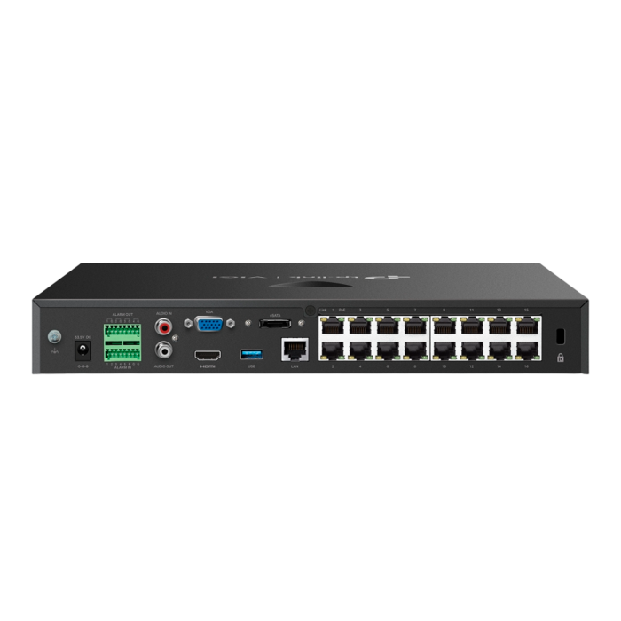 TP-Link VIGI NVR2016H-16MP-4TB / 16-канальный сетевой видеорегистратор с поддержкой PoE+