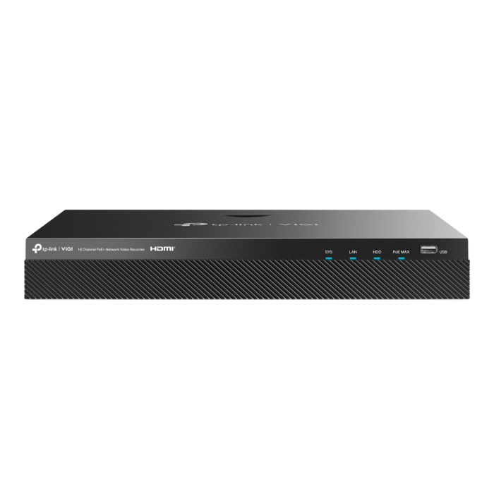 TP-Link VIGI NVR2016H-16MP / 16-канальный сетевой видеорегистратор с поддержкой PoE+