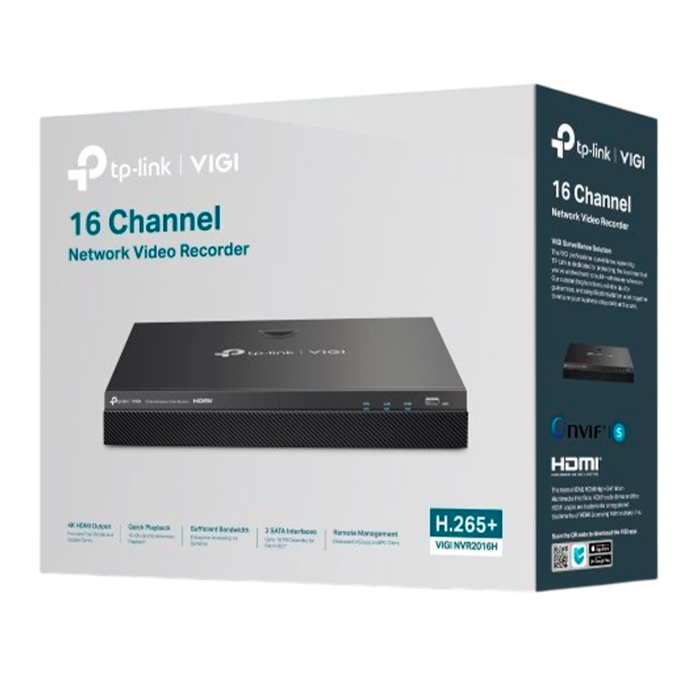TP-Link VIGI NVR2016H / 16‑канальный сетевой видеорегистратор