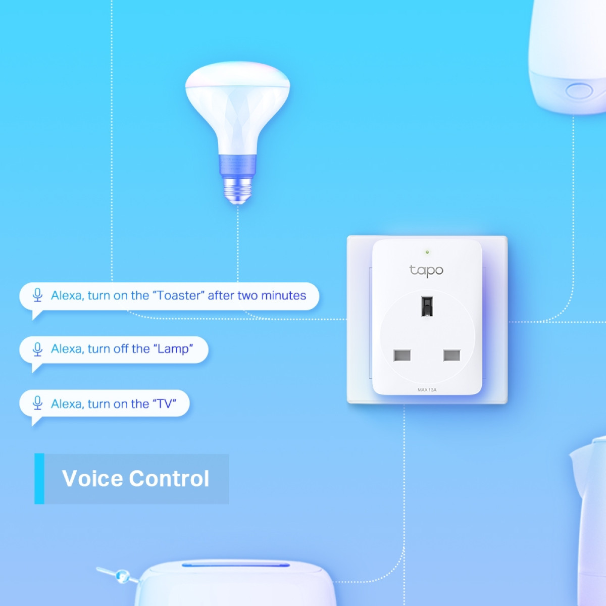 TP-Link Tapo P100 (4-pack) / Умная мини Wi-Fi розетка