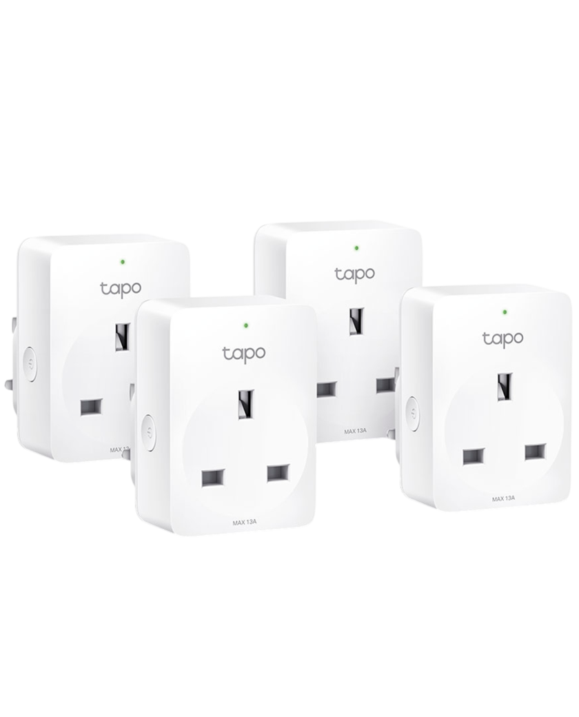 TP-Link Tapo P100 (4-pack) / Умная мини Wi-Fi розетка