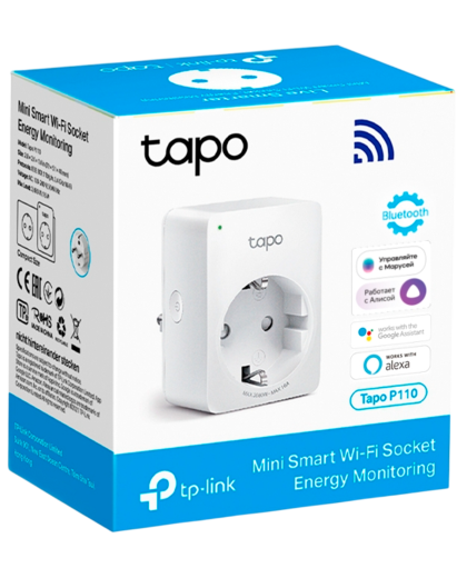 TP-Link Tapo P110 / Умная мини Wi-Fi розетка с мониторингом энергопотребления