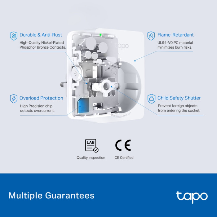 TP-Link Tapo P110M / Умная мини Wi-Fi розетка с мониторингом энергопотребления