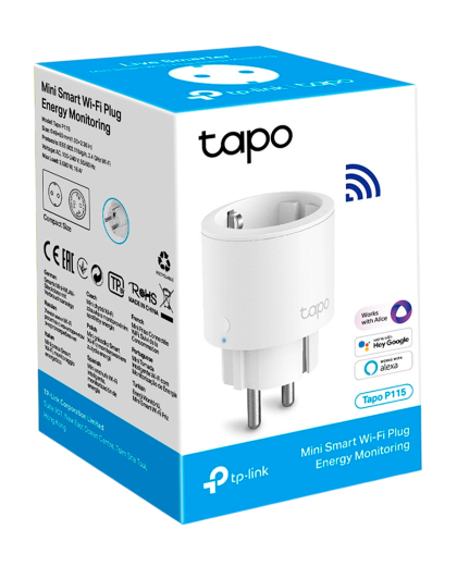 TP-Link Tapo P115 (1-pack) / Умная мини Wi-Fi розетка с мониторингом энергопотребления