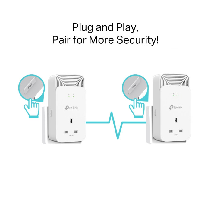 TP-Link PG2400P KIT / G.hn2400 Комплект гигабитных Powerline-адаптеров со встроенной розеткой