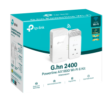 TP-Link PGW2440 KIT / G.hn2400 Комплект гигабитных Powerline-адаптеров с AX1800 Wi-Fi 6