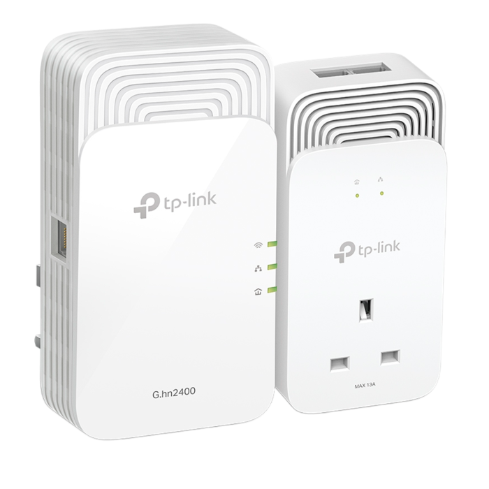 TP-Link PGW2440 KIT / G.hn2400 Комплект гигабитных Powerline-адаптеров с AX1800 Wi-Fi 6