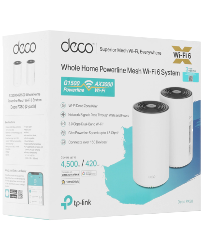 TP-Link Deco PX50 (2-pack) / AX3000 Mesh-Комплект Wi-Fi 6 