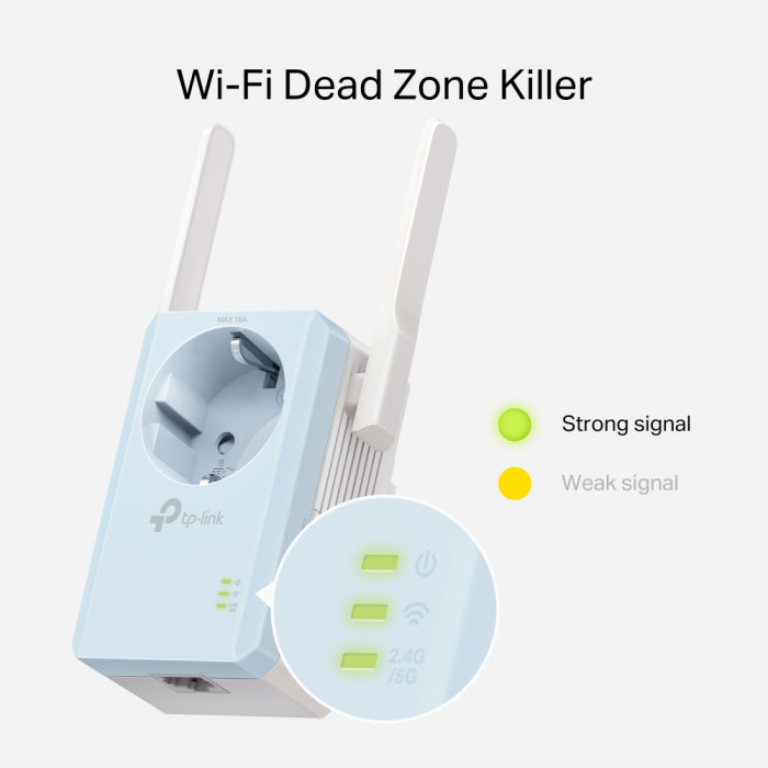TP-Link RE365 / AC1200 Двухдиапазонный усилитель сигнала Wi-Fi 5 со встроенной розеткой