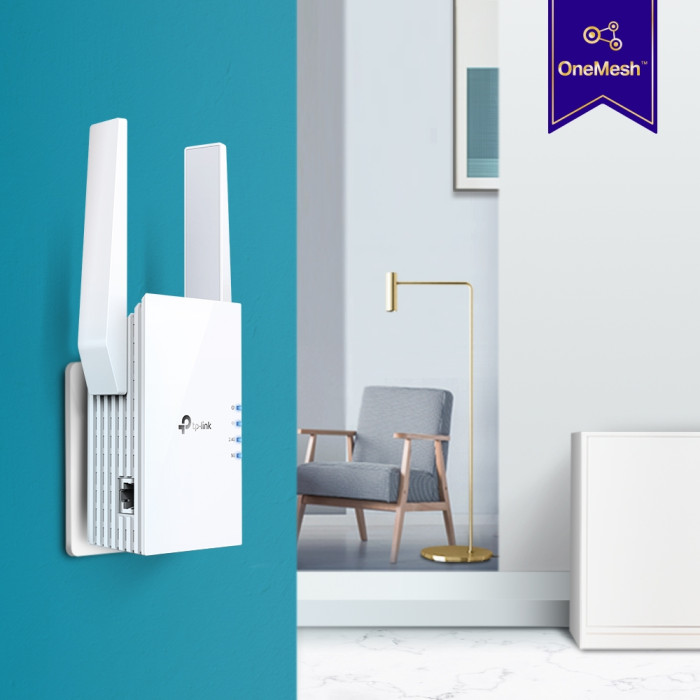TP-Link RE605X / AX1800 Двухдиапазонный усилитель сигнала Wi-Fi 6 с поддержкой Mesh