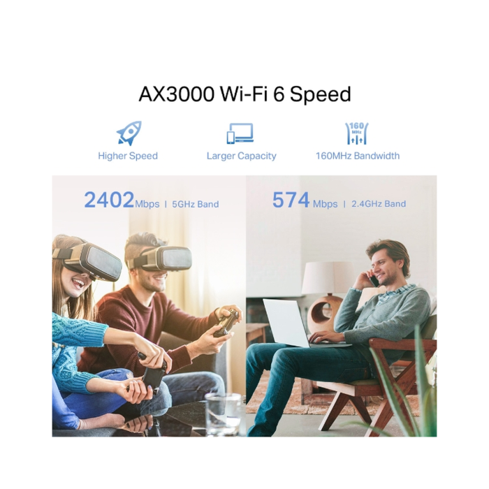 TP-Link RE705X / AX3000 Двухдиапазонный усилитель сигнала Wi-Fi 6 с поддержкой Mesh