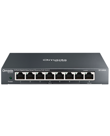 TP-Link Omada RP108GE / 8-портовый гигабитный управляемый коммутатор с обратным PoE