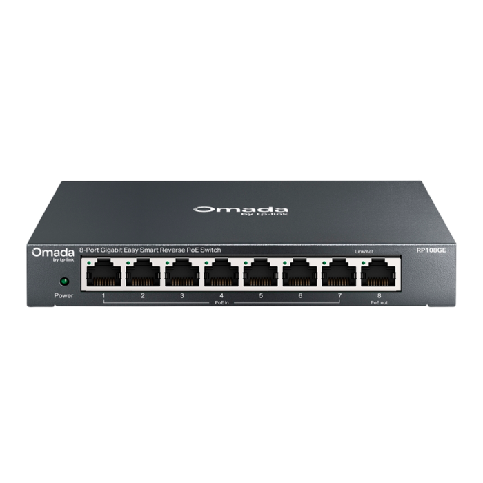TP-Link Omada RP108GE / 8-портовый гигабитный управляемый коммутатор с обратным PoE