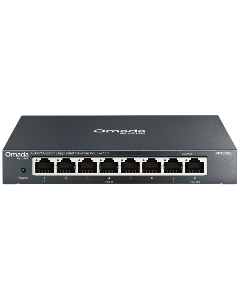 TP-Link Omada RP108GE / 8-портовый гигабитный управляемый коммутатор с обратным PoE